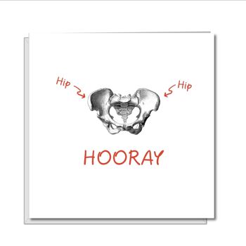 Nouvelle carte de chirurgie de remplacement de la hanche - Hip Hip Hourra 1
