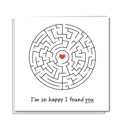 Romantic Card for Girlfriend or Boyfriend - Found Love