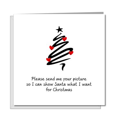 Romantic Christmas Card - Girlfriend Boyfriend - Send Photo