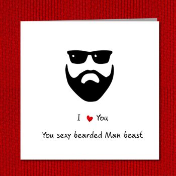 Carte barbe sexy pour petit ami, mari, ami masculin 4