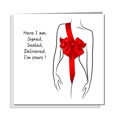 Sexy Weihnachtskarte – Freund – signiert und versiegelt geliefert