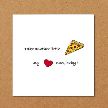 Carte Saint Valentin - Take a Pizza My Heart 2