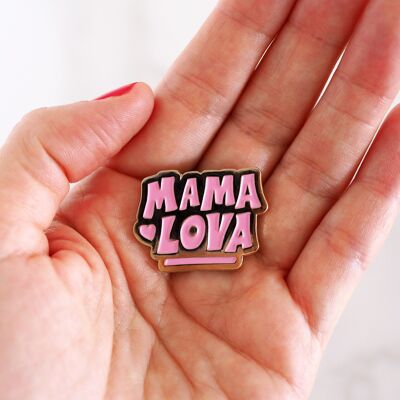 “Mama Lova” enamelled pin
