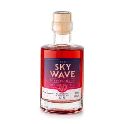 Sky Wave Ginebra de frambuesa y ruibarbo, 200ml, 42%ABV