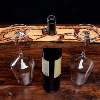 Porte-bouteille de vin et verre à vin (édition limitée, fabrication artisanale) 2