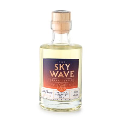 Sky Wave Ginebra de Naranja y Vainilla de Madagascar, 200ml, 40%ABV