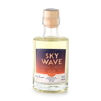Gin Sky Wave Orange e vaniglia del Madagascar, 200 ml, 40% vol