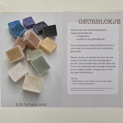 Countercard Fragrance Cubes Français; Price per Piece