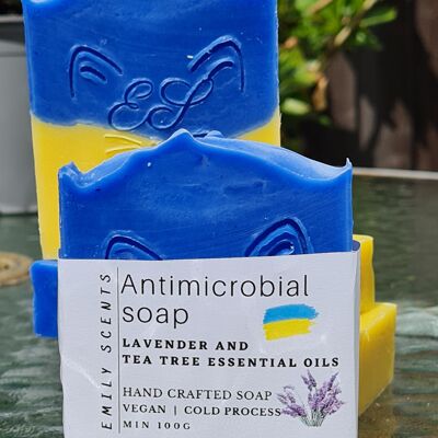 Antimicrobial Soap Ukraine with Lavender and Tea Tree essential oils