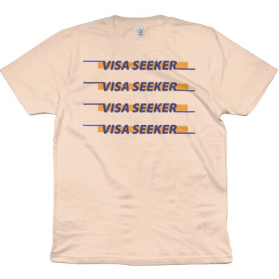 T-shirt in cotone Visa Seeker - Rosa chiaro