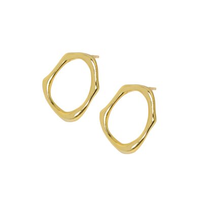 Ripples Of Joy Earrings - 18K Gold Vermeil