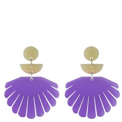 Boucles d'oreilles Salina Violet