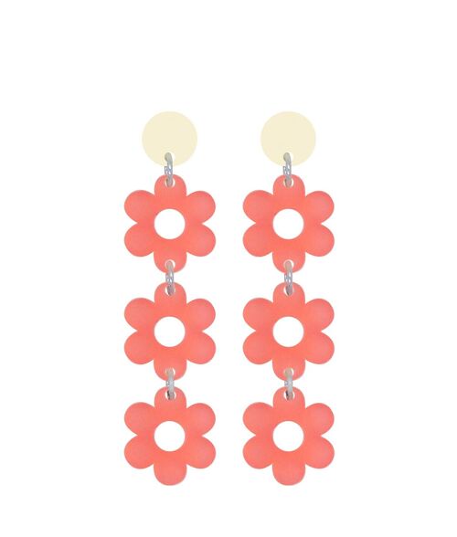 Earrings Flower Power Pink