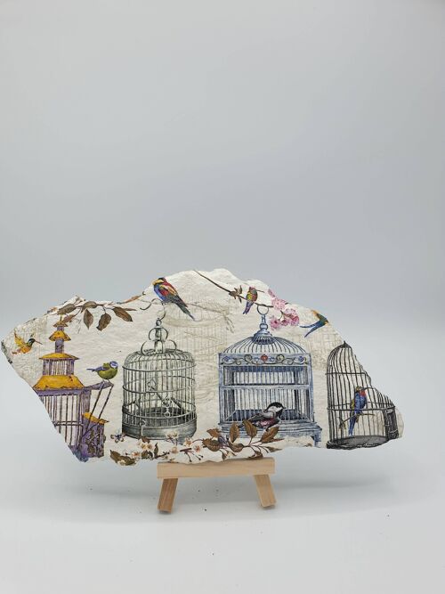 Bird Cage Decorated Slate