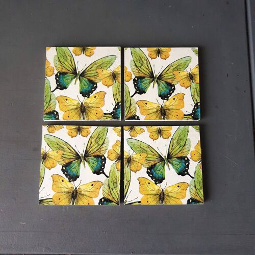 Butterfly Decoupage Coasters