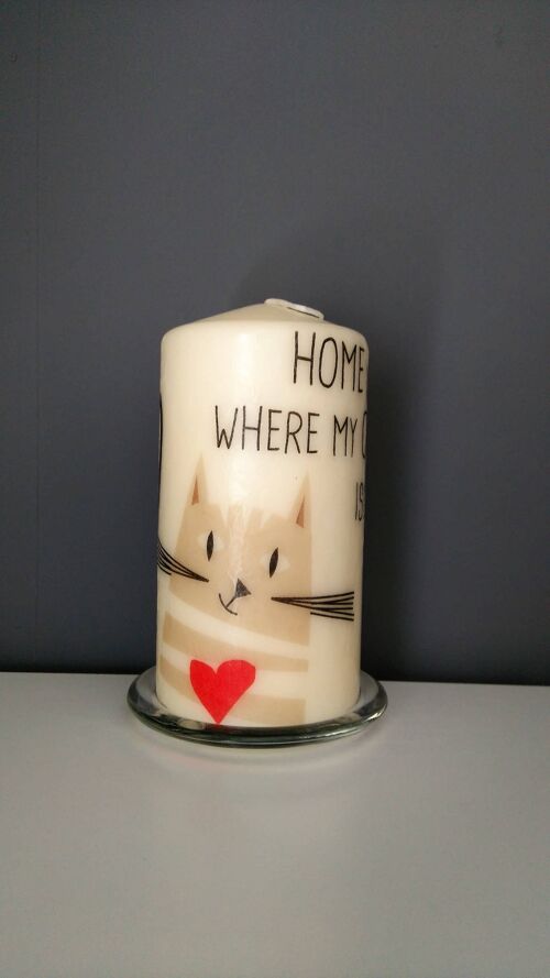 Cat Decorative Pillar Candle