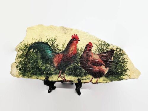 Chicken Decorated Slate