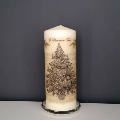 Dekorative Kerze für den Weihnachtsbaum