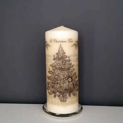 Vela Decorativa Arbol De Navidad