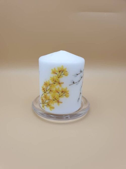 Decorative Floral Candle