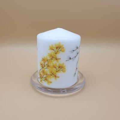 Decorative Floral Candle