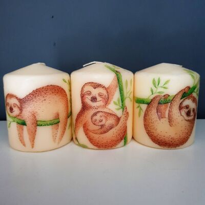 Decorative Sloths Candles