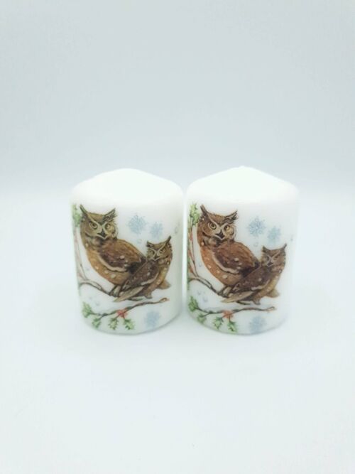 Decorative Small Owls Candles