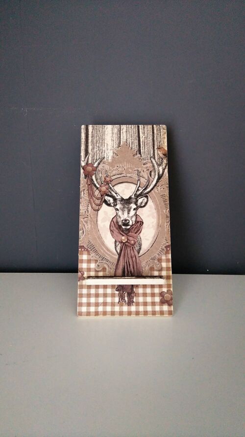 Decoupage Stag Phone Stand