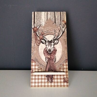 Decoupage Stag Phone Stand