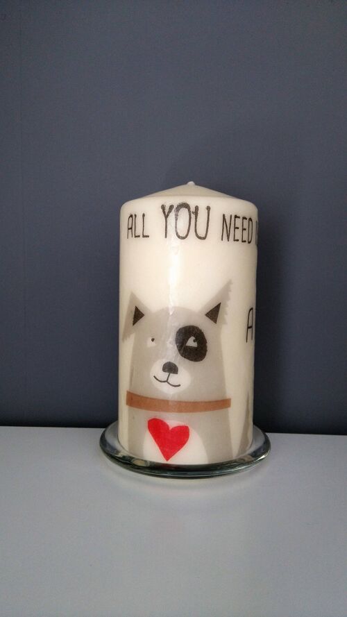 Dog Lover Decorative Candle Gif