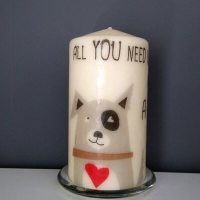 Dog Lover Decorative Candle Gif
