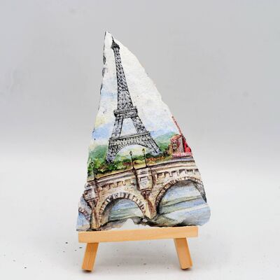 Eiffelturm verzierter Schiefer