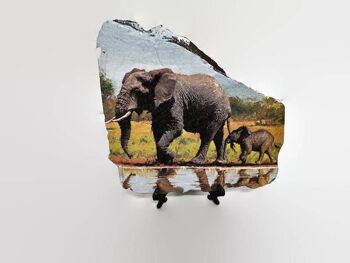 Ardoise de découpage d'éléphant 1