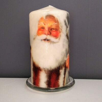 father christmas decorative candle