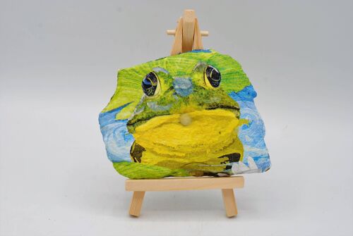 Frog Decoupage Slate Gift