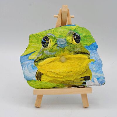 Frog Decoupage Slate Gift