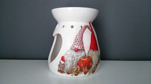 Gnomes Wax Warmer,  Decoupage Wax Melt Burner, Gonks