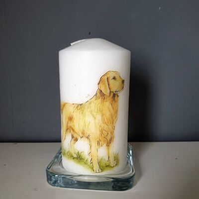 Dekorative Kerze des Golden Retriever-Hundes, Hundeliebhaber-Geschenke-443
