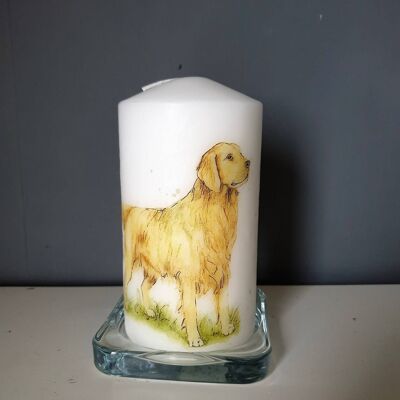 Candela decorativa per cani Golden Retriever, regali per amanti dei cani-443