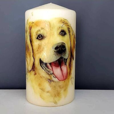 Golden Retriever Dog Decorative Candles