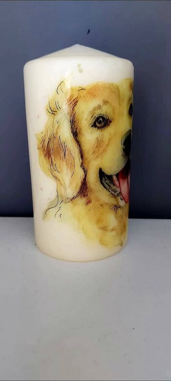 Bougies Décoratives Chien Golden Retriever 2