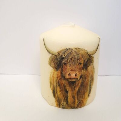 Highland Cow Candle