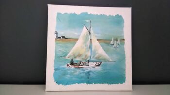 Toile Bateau Nautique, Découpage Voile Art-429 2