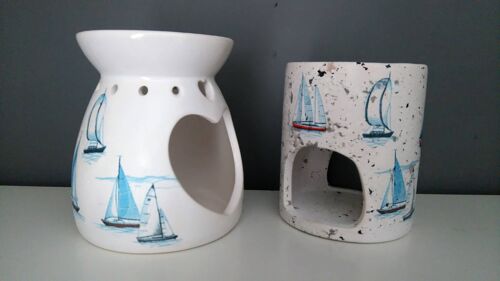 Nautical Boat Wax Melt Burner, Ceramic Wax Warmers
