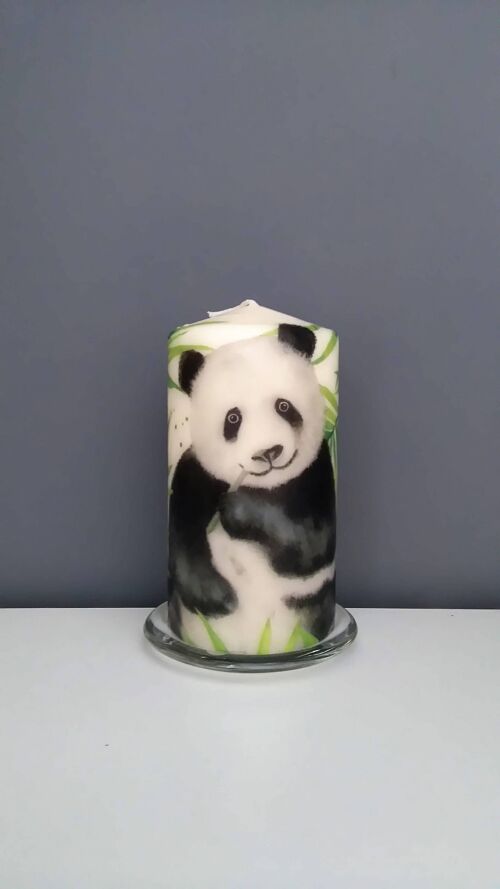 Panda Decorative Pillar Candles