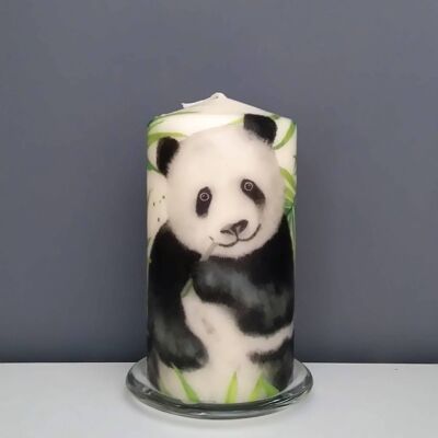 Candele decorative a colonna Panda