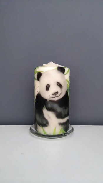 Bougies Pilier Décoratives Panda 1