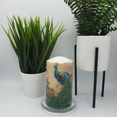 Peacock Decorative Candle