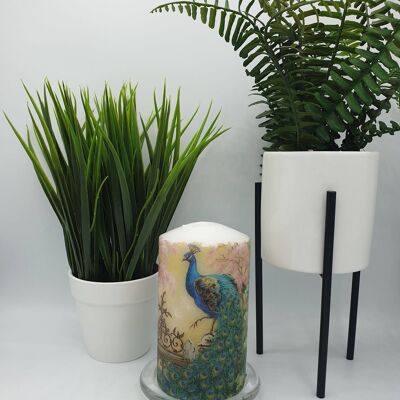 Peacock Decorative Candle