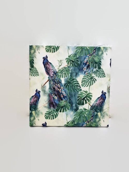 Peacock Decoupage Canvas, Peacock Lover Gifts, Wall Art-303